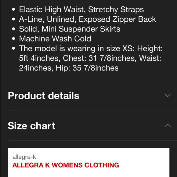 Allegra K Women's Elastic Waist A-Line Skirt w Suspender Straps, Size: 3XL - Picture 9 of 9